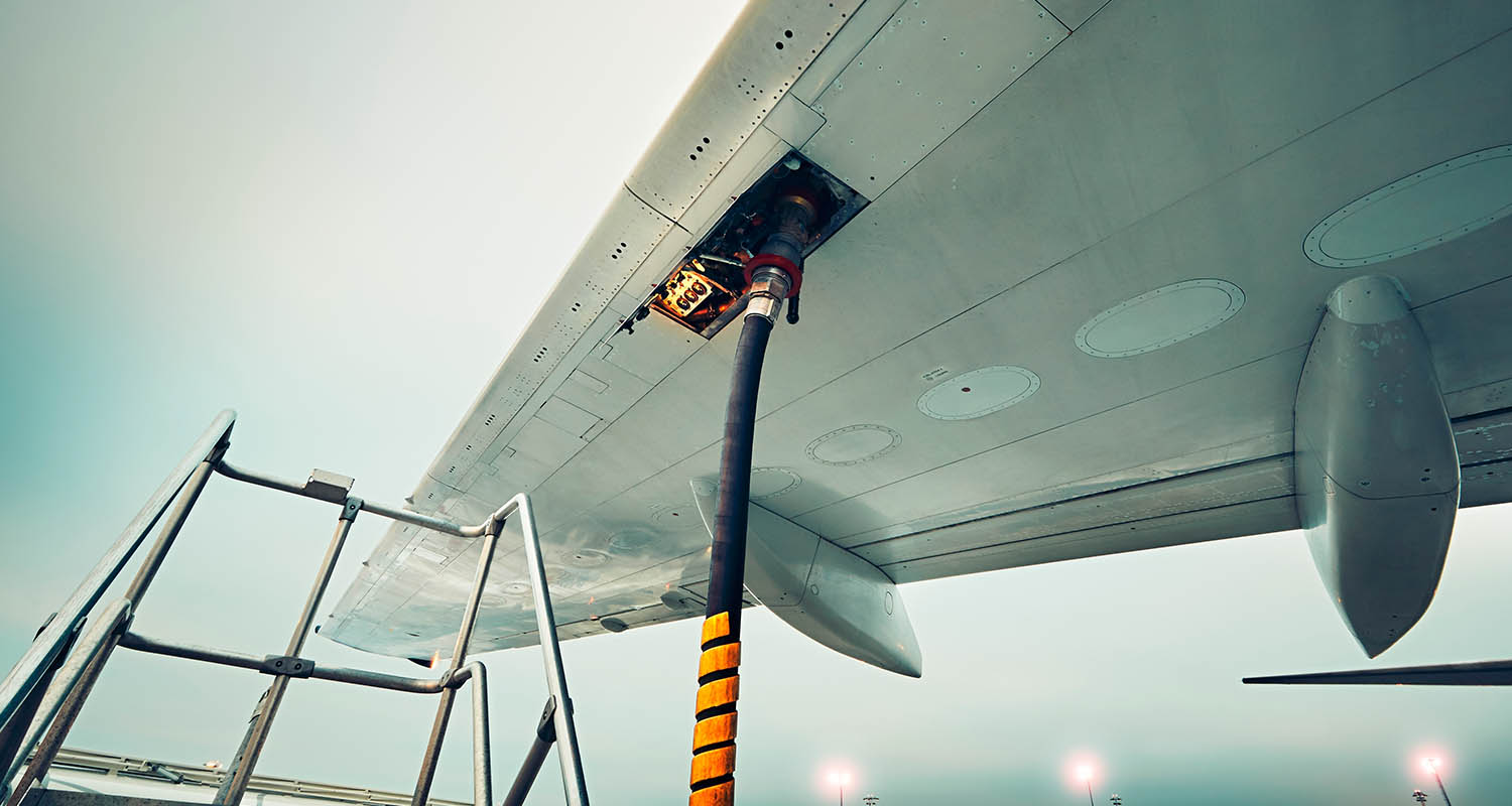 Le ravitaillement d'un avion
